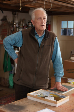 Harald de Bary in workshop