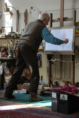 Harald de Bary in workshop