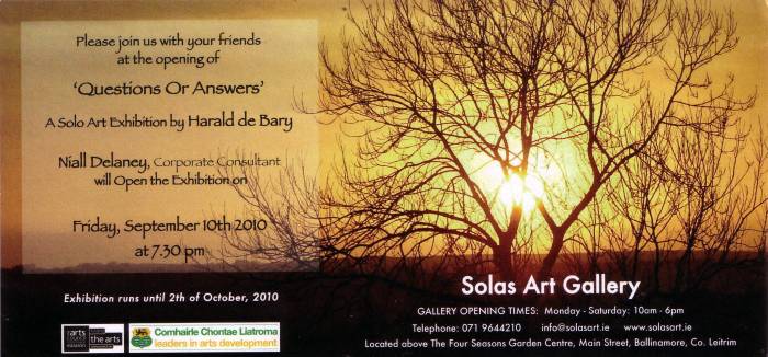 Invitation to Exhibition, page 2